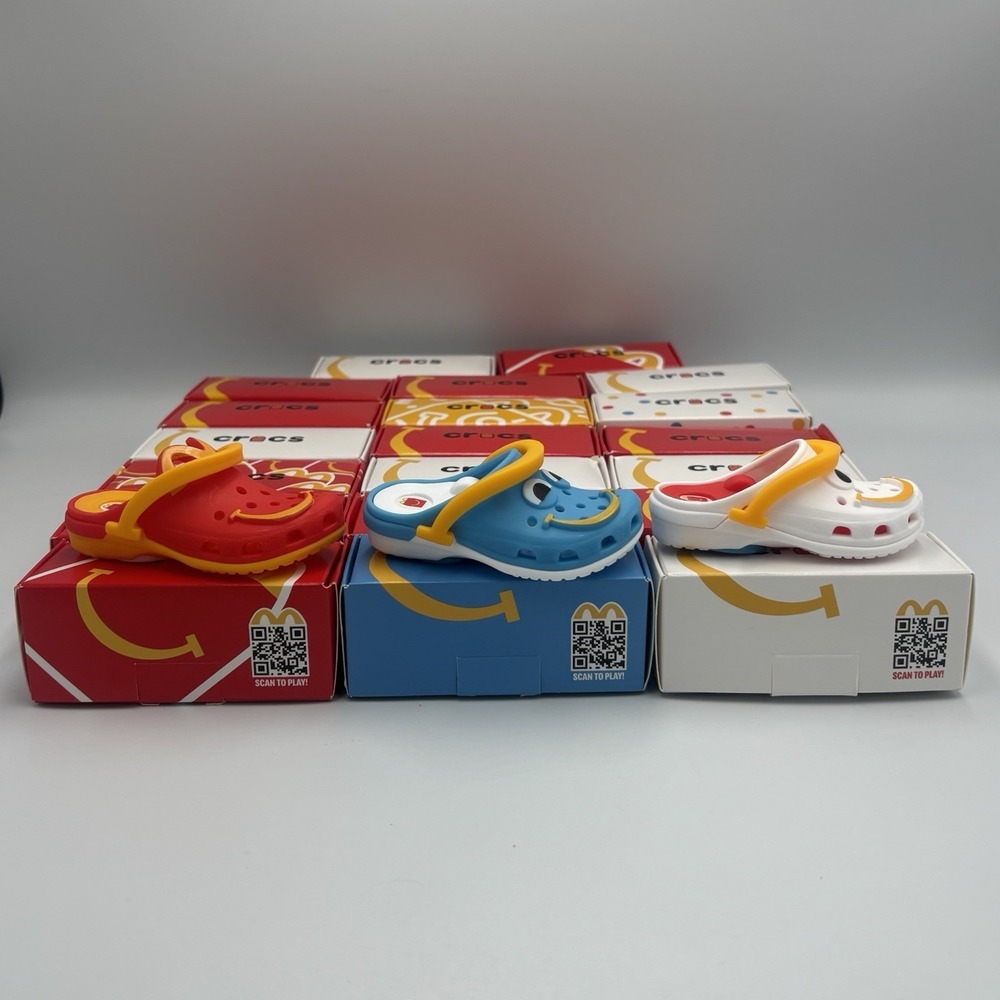 Mcdonald's Crocs 2024 Happy Meal Toys All In The Box Collectible Lot Of 20 - Picture 9 of 9